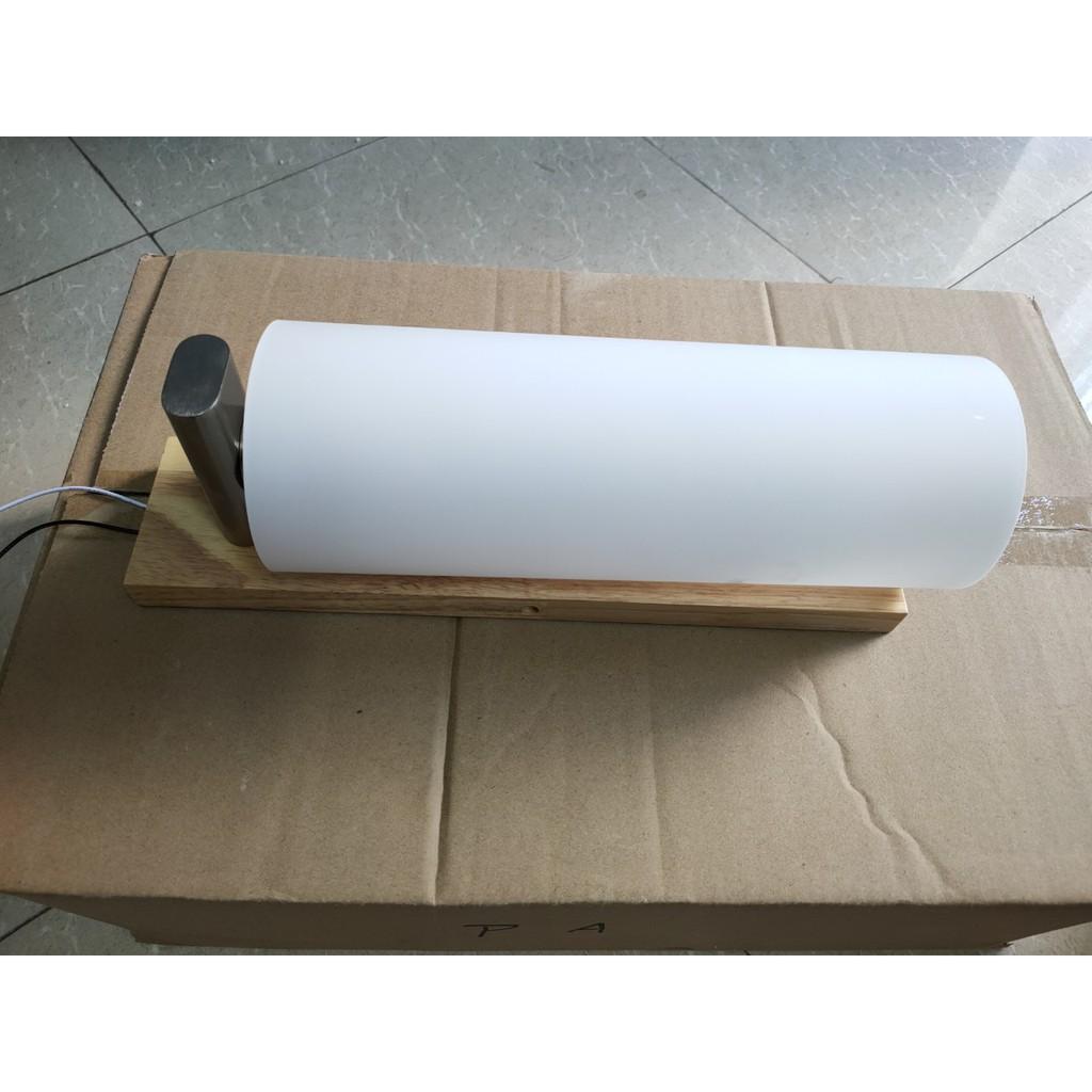 Đèn tường Đế gỗ chao thủy tinh T9002 có tặng kèm bóng đèn led cao cấp