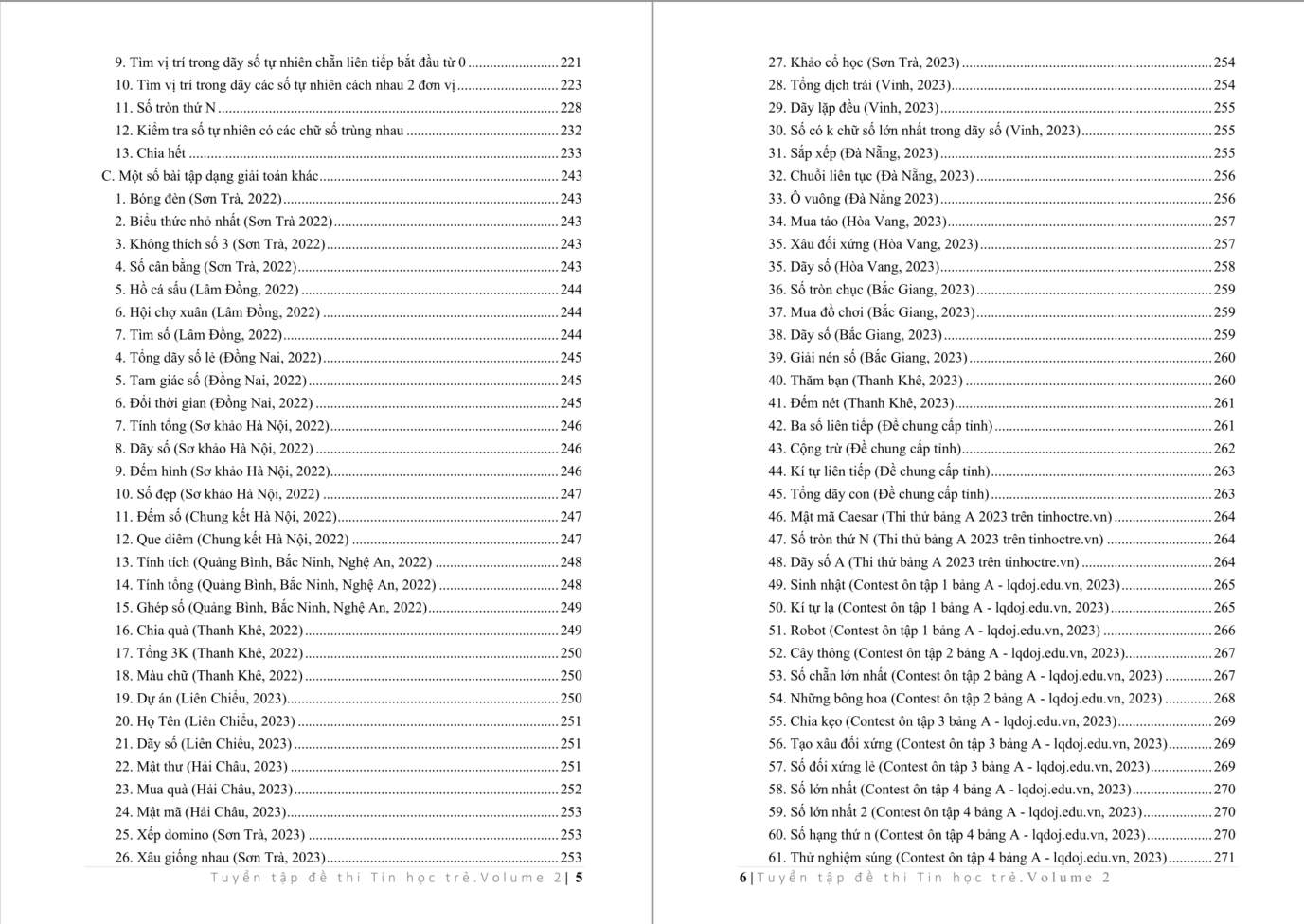 Tuyển tập đề thi Tin học trẻ. Volume 2
