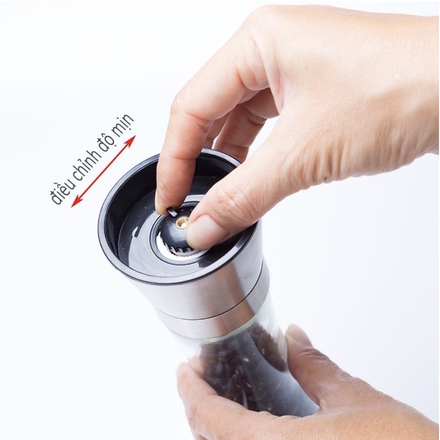 Dụng cụ xay tiêu nắp inox cao cấp