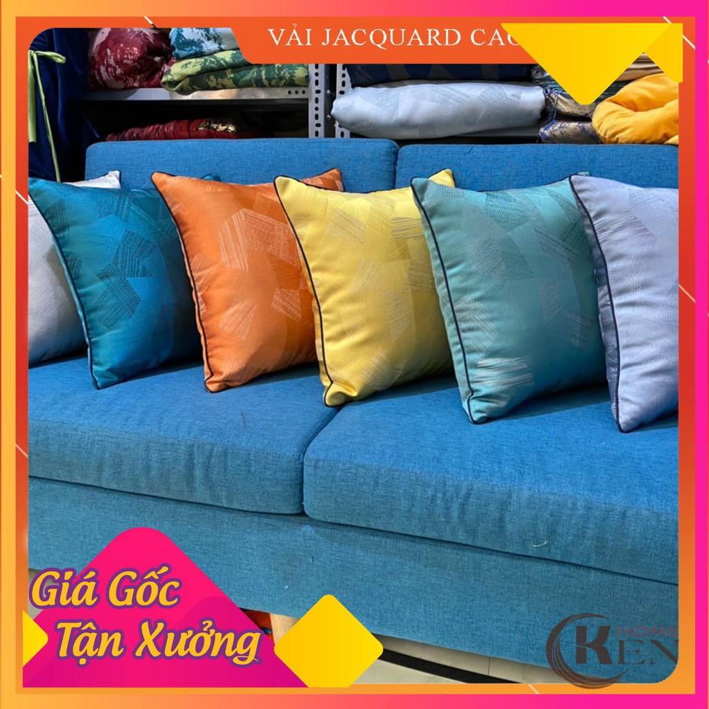 Gối Tựa Lưng | Gối Tựa Sofa, Gối Vuông Trang Trí Thêu Hoạt Tiết Hiện Đại Kích Thước 45x45cm