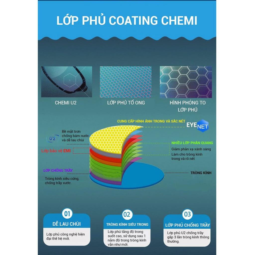 Tròng kính CHEMI U2 đổi màu 1.56 UV400 ASP chính hãng Hàn Quốc