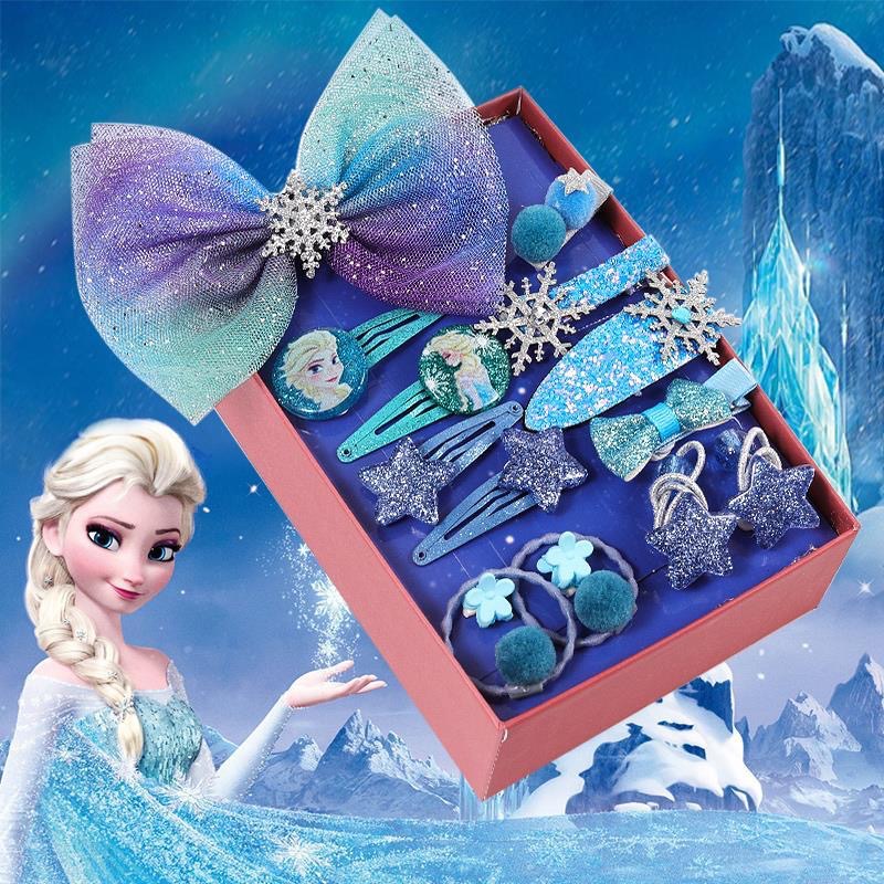 Hộp kẹp tóc Elsa Frozen 15 chi tiết