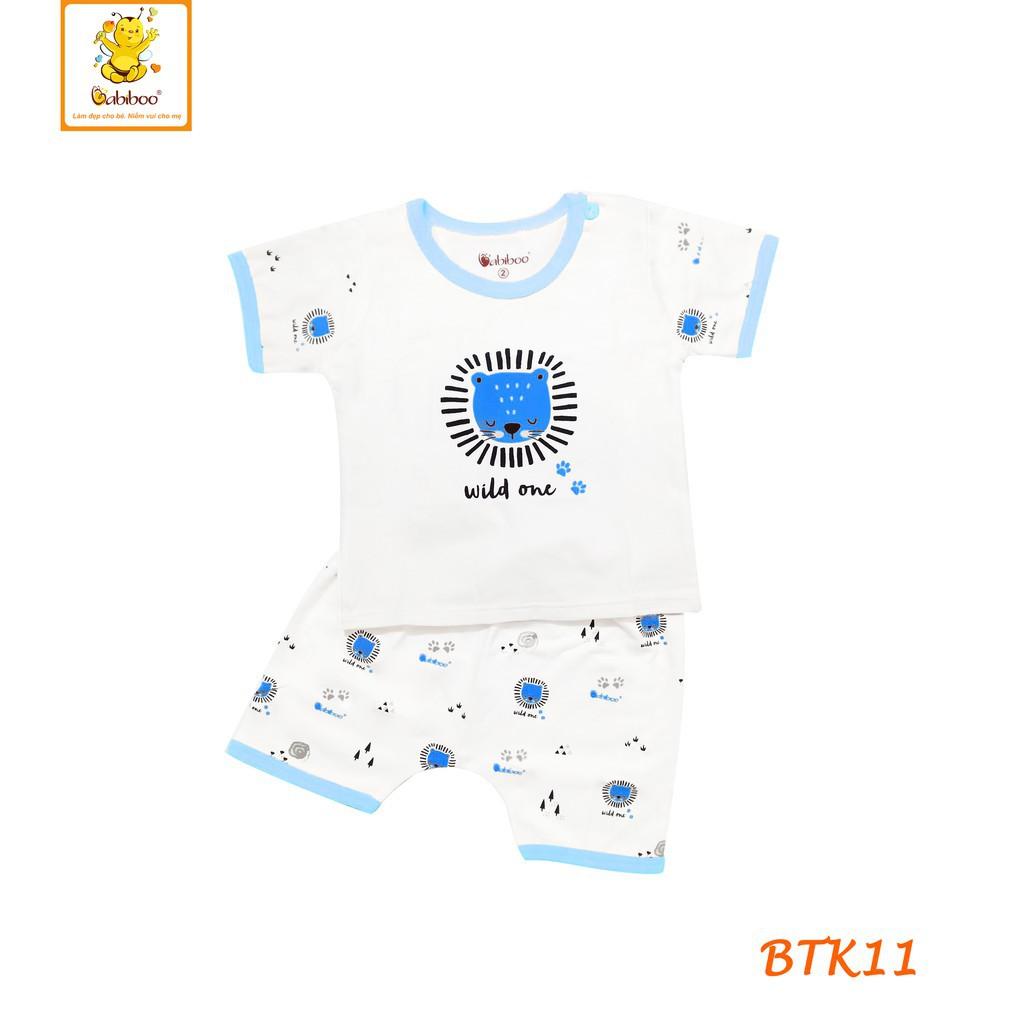 Bộ quần áo sơ sinh tay ngắn mềm mại cho bé BKT011