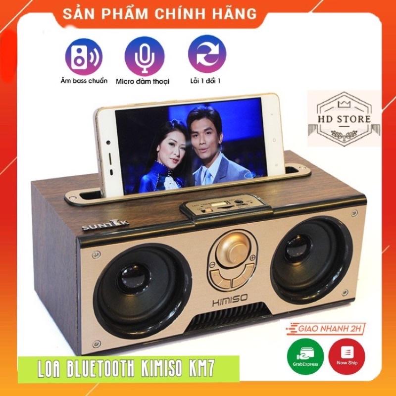 Loa Bluetooth KIMISO KM7 Âm Thanh Cực Hay, Thiết Kế Cực Kỳ Bắt Mắt, Độ Bền Cao, Bảo Hành 12 Tháng