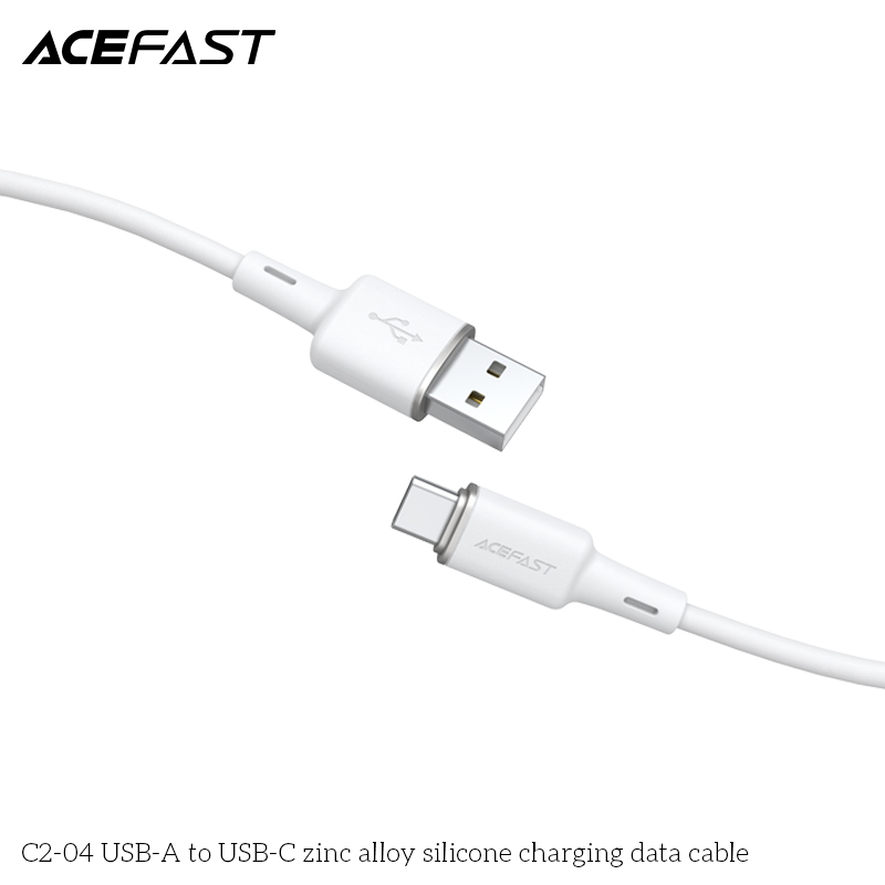 Cáp sạc Acefast cổng USB-A to USB-C (1.2m) - C2-04 Hàng chính hãng Acefast