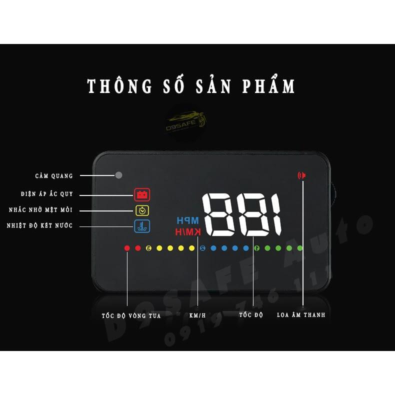 HUD A200 HIỂN THỊ TỐC ĐỘ KÍNH LÁI XE HƠI A200 – HIỂN THỊ THÔNG TIN CẦN THIẾT