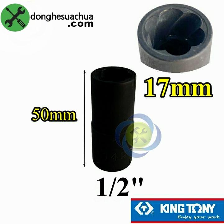 Tuýp mở ốc hư 17mm Kingtony 9TD40317M loại 1/2 dài 50mm