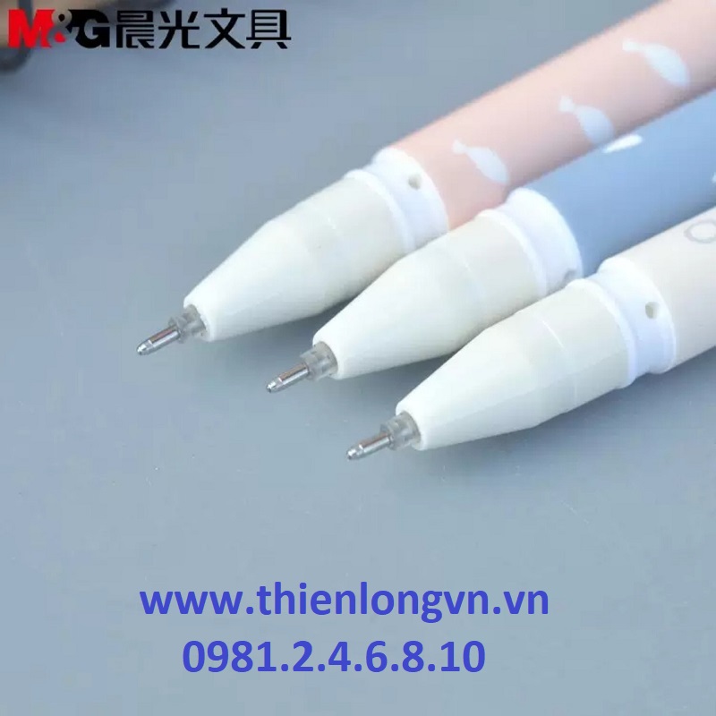 Bút nước xóa được 0.5mm M&G - AKPA0110 mực xanh