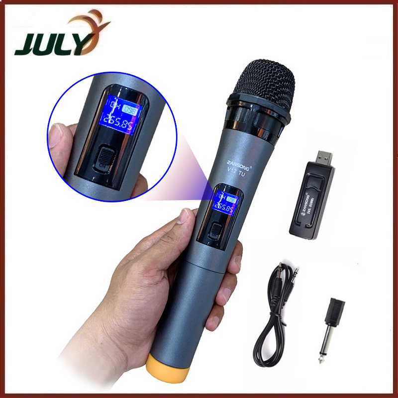 Micro karaoke không dây màn hình LCD Zansong V12 - JL - HÀNG CHÍNH HÃNG