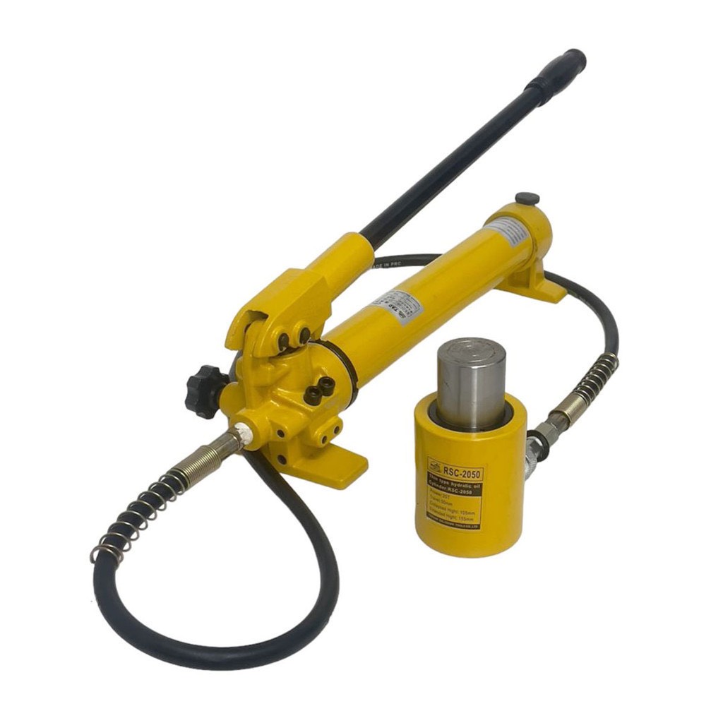 Bộ kích thủy lực 20 tấn hành trình 50mm RSC-2050 kết hợp với bơm tay CP-180