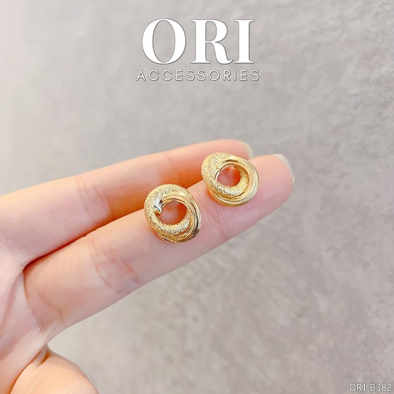 Khuyên tai nữ dáng nhỏ Circles thời trang tinh tế ORI ACCESSORIES B382