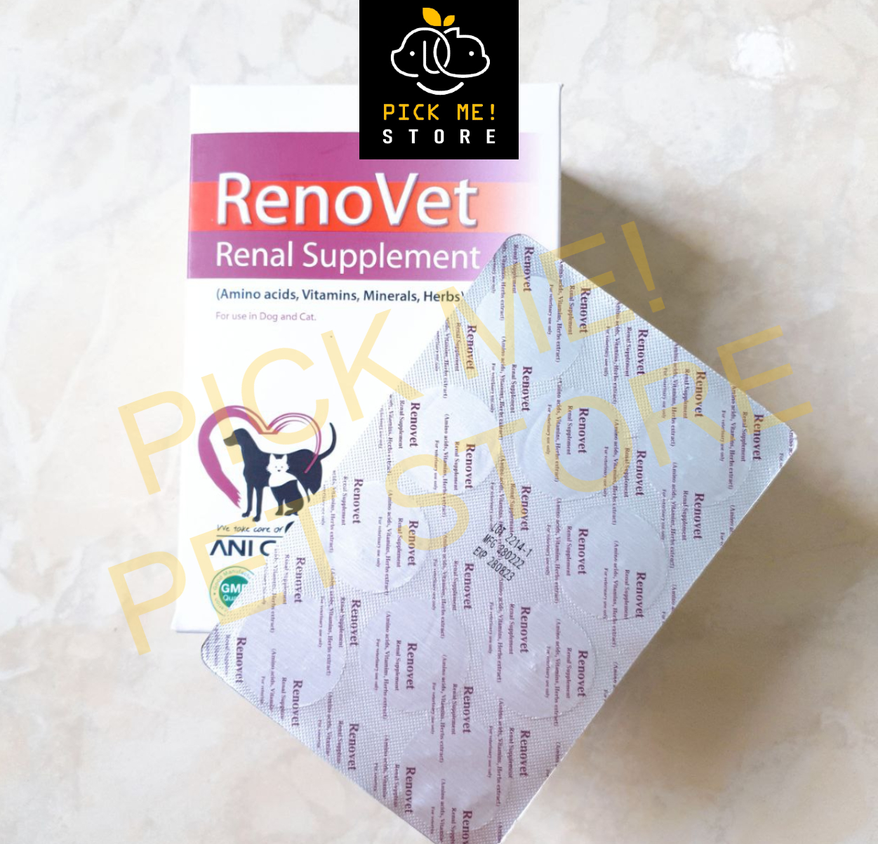 [ 1 Viên ] RENOVET - Bổ Thận, Tăng Cường Chức Năng Thận Chó Mèo