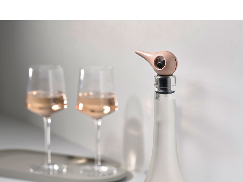 Nắp đậy chai rượu vang Bird, màu da