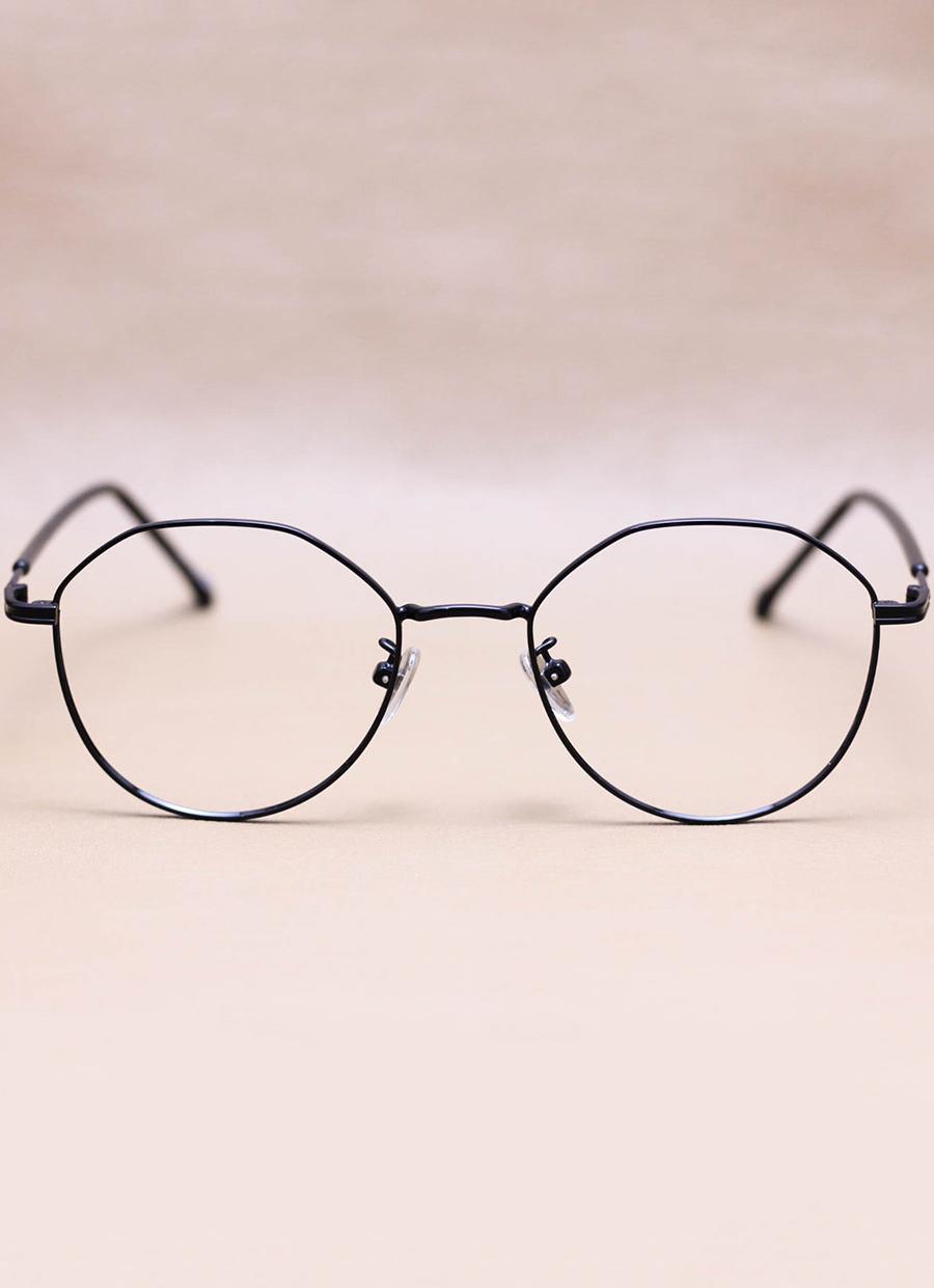 Gọng Kính Cận Tròn Ngố Cách Điệu Unisex, Hợp Kim Thanh Mảnh G1482