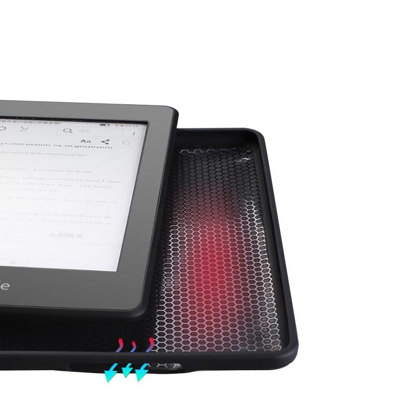 Bao da Cover cho Kindle Paperwhite 5 - Họa tiết vải, ốp sau PVC, có kẹp tay giữ máy