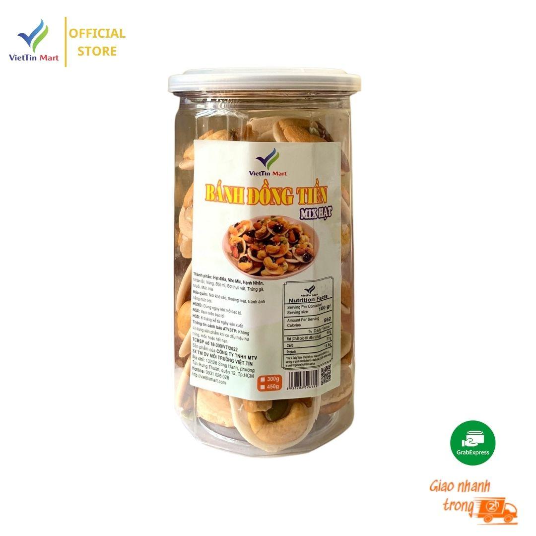 Bánh đồng tiền mix hạt Viettin Mart 300G 