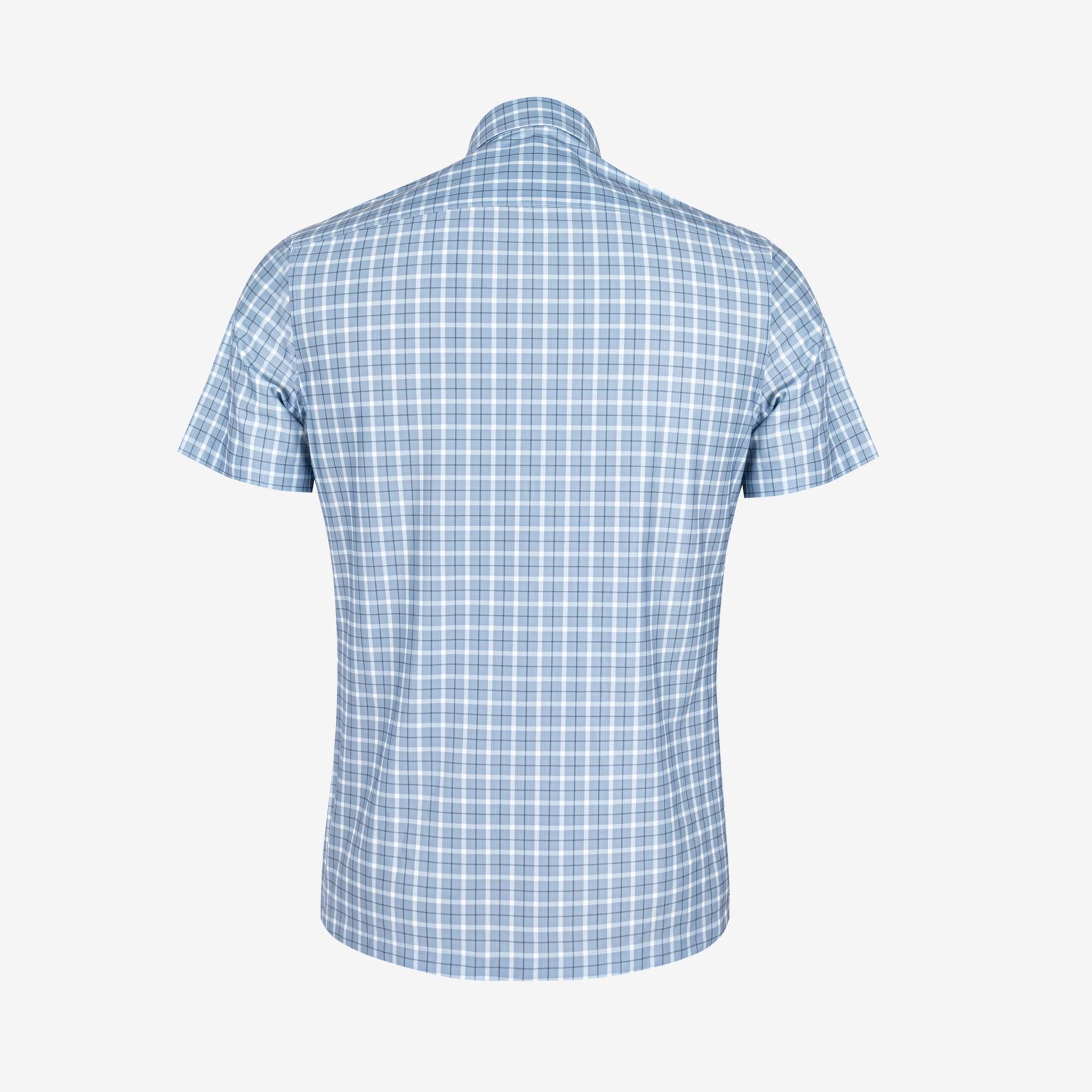 Áo sơ mi nam KHATOCO Smart Fit ngắn tay A1MN538S2-CNCR879-2711-N