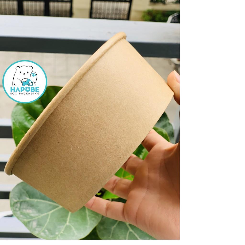 300 chiếc bát Kraft nhật 750ml 26oz 14,8x12,9x6cm không gồm nắp