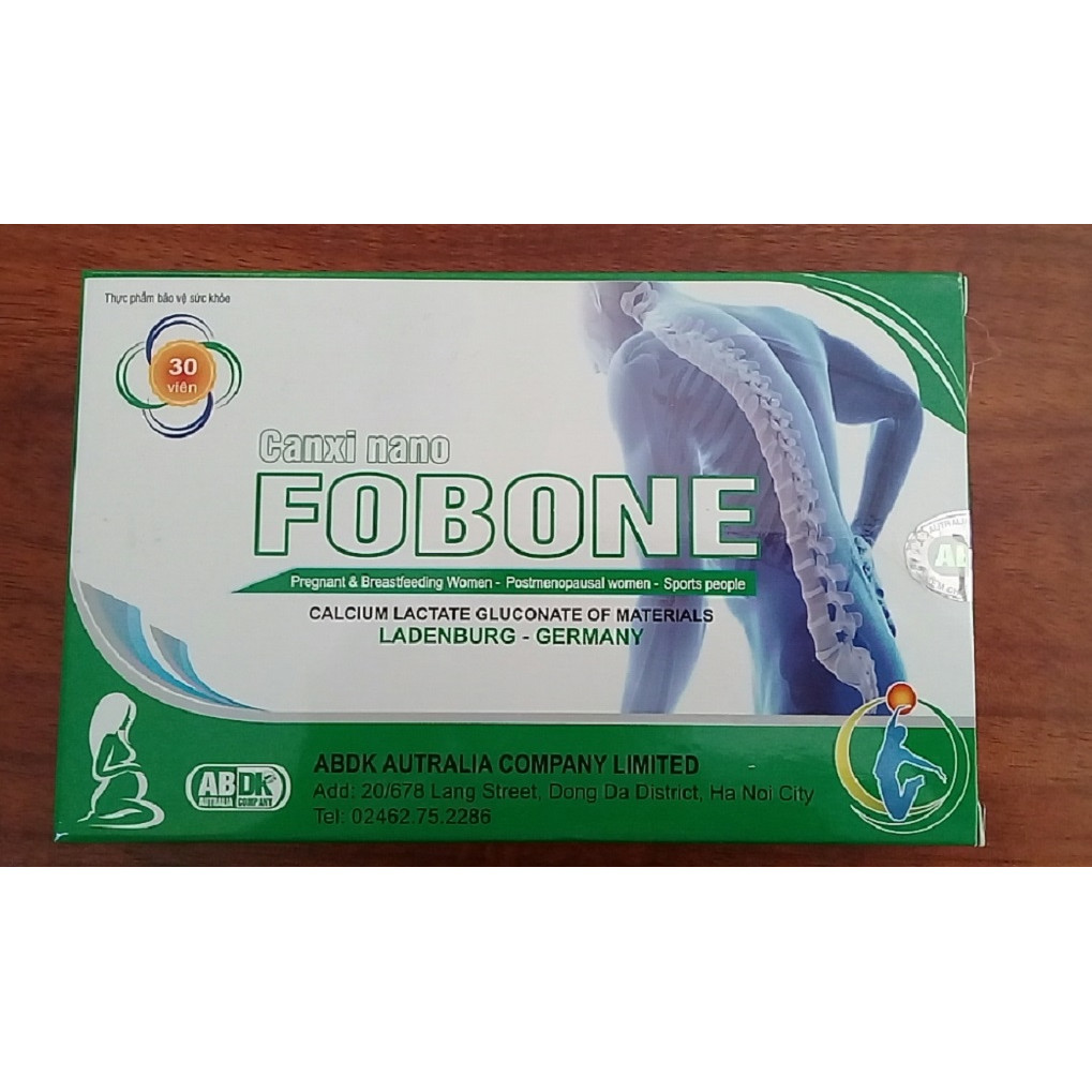 Thực phẩm bổ sung CANXI FOBONE (Tặng kèm móc khóa siêu cute Hàn Quốc)