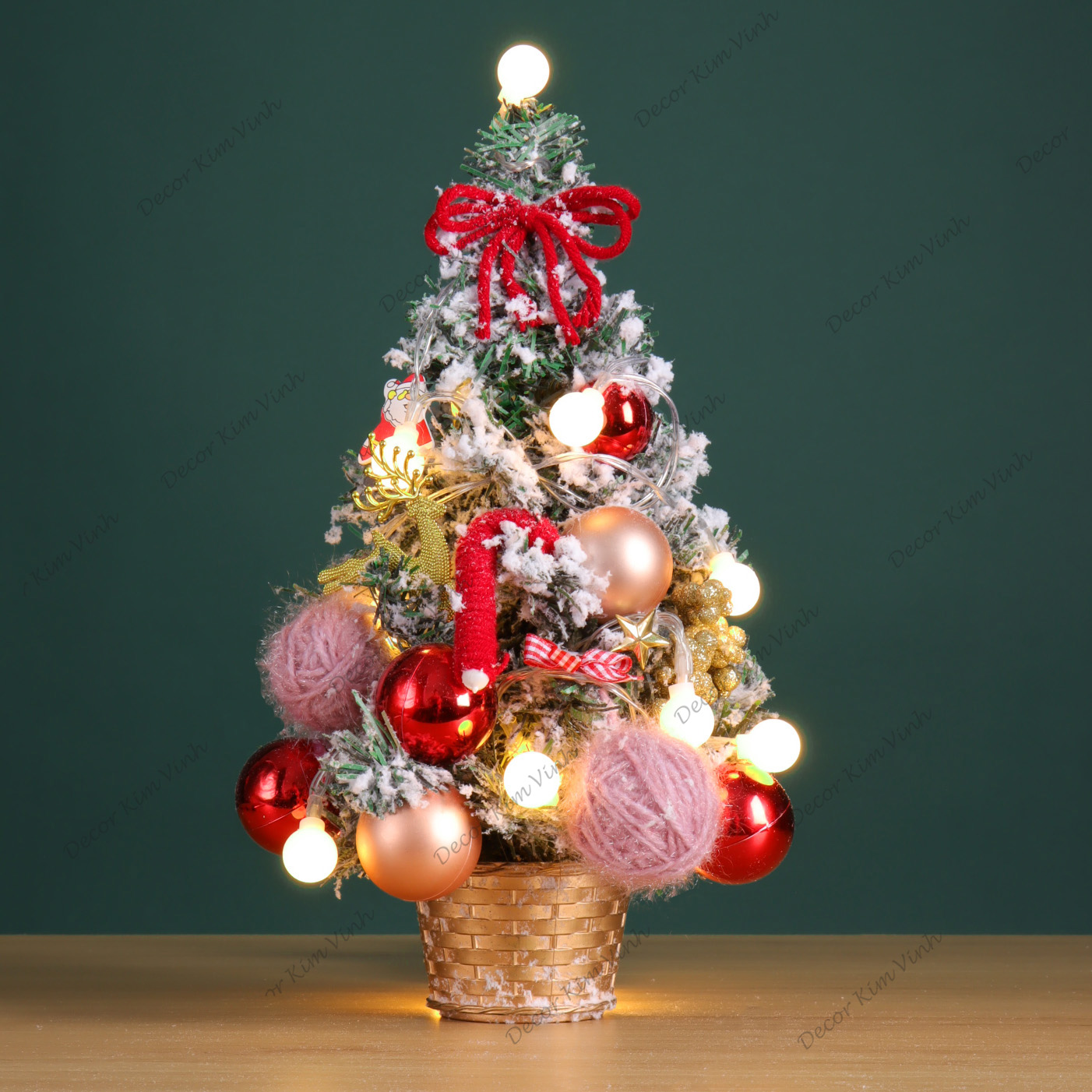 Cây Thông Hàn Quốc THQ01 30cm Trang Trí Giáng Sinh