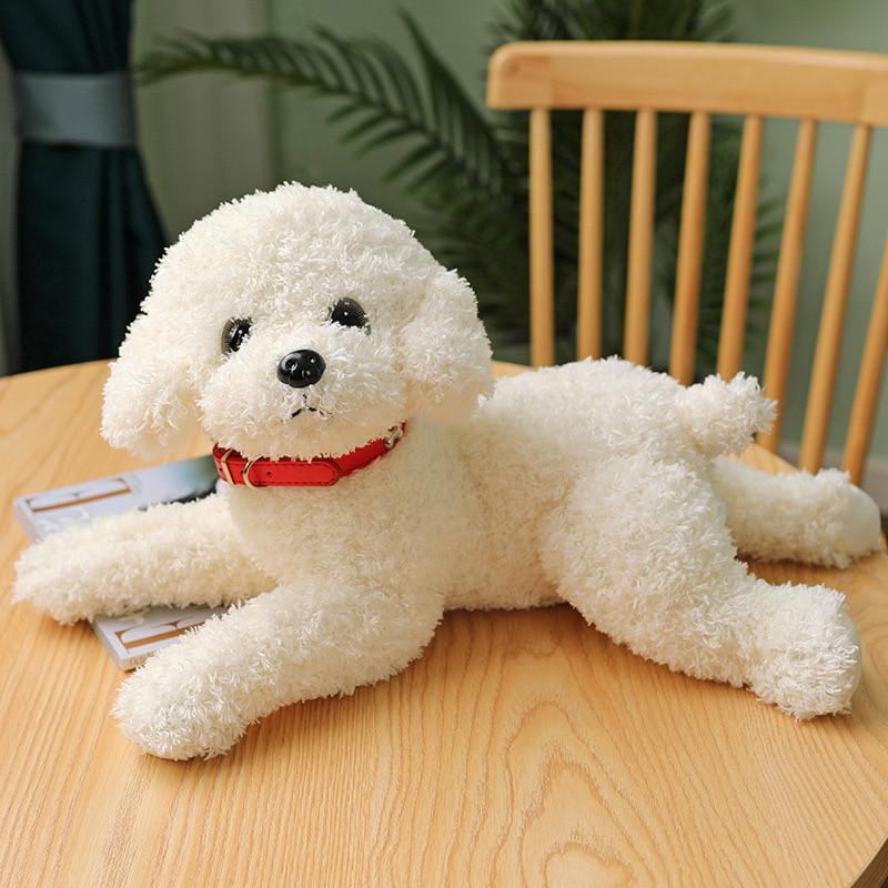 Gấu bông chó poodle nhồi bông 30cm giống thật ship HOẢ TỐC HCM cún bông lông xù dễ thương mềm mịn - Coffee