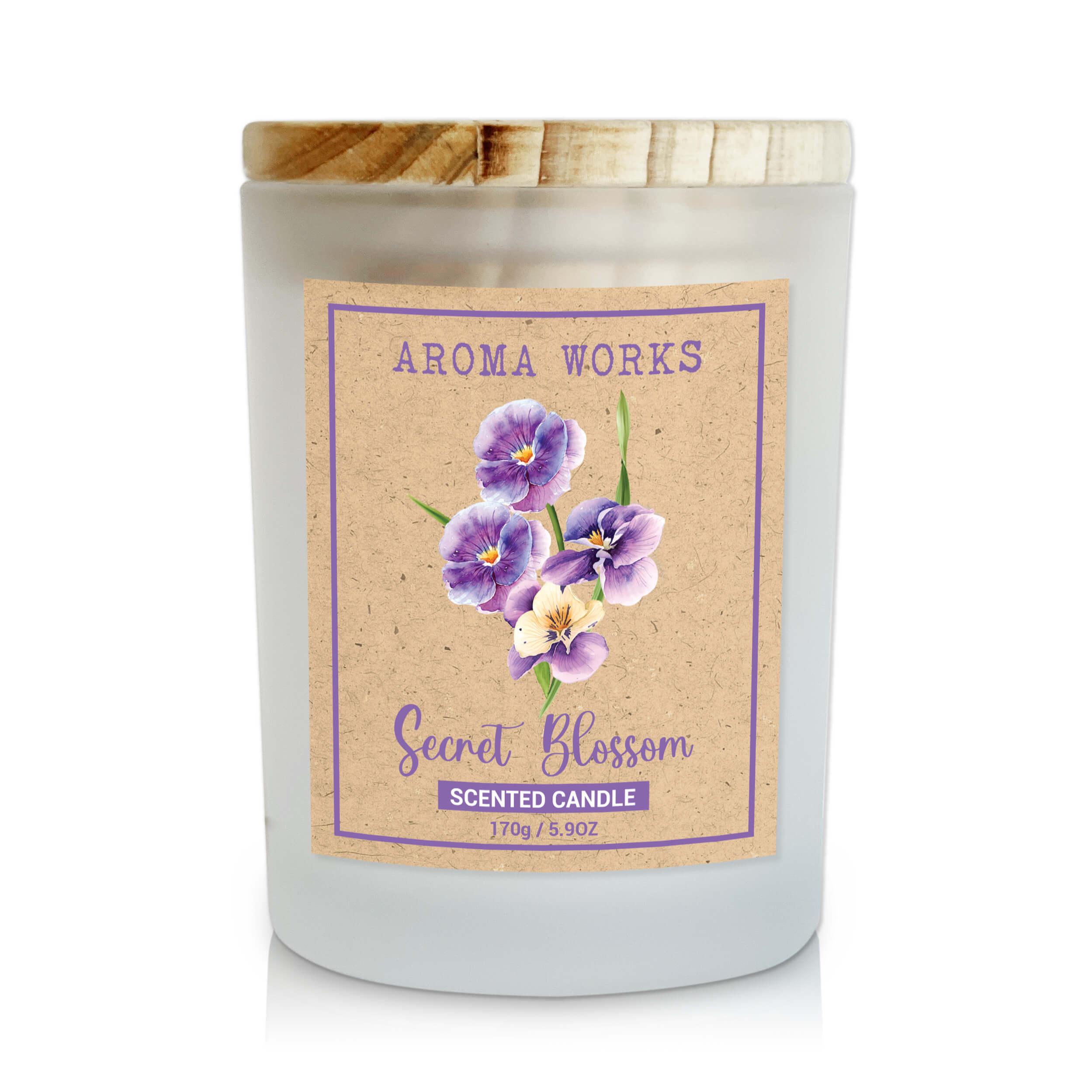 Nến Thơm Thiên Nhiên Aroma Works Natural Scented Candle - Secret Blossom 170g