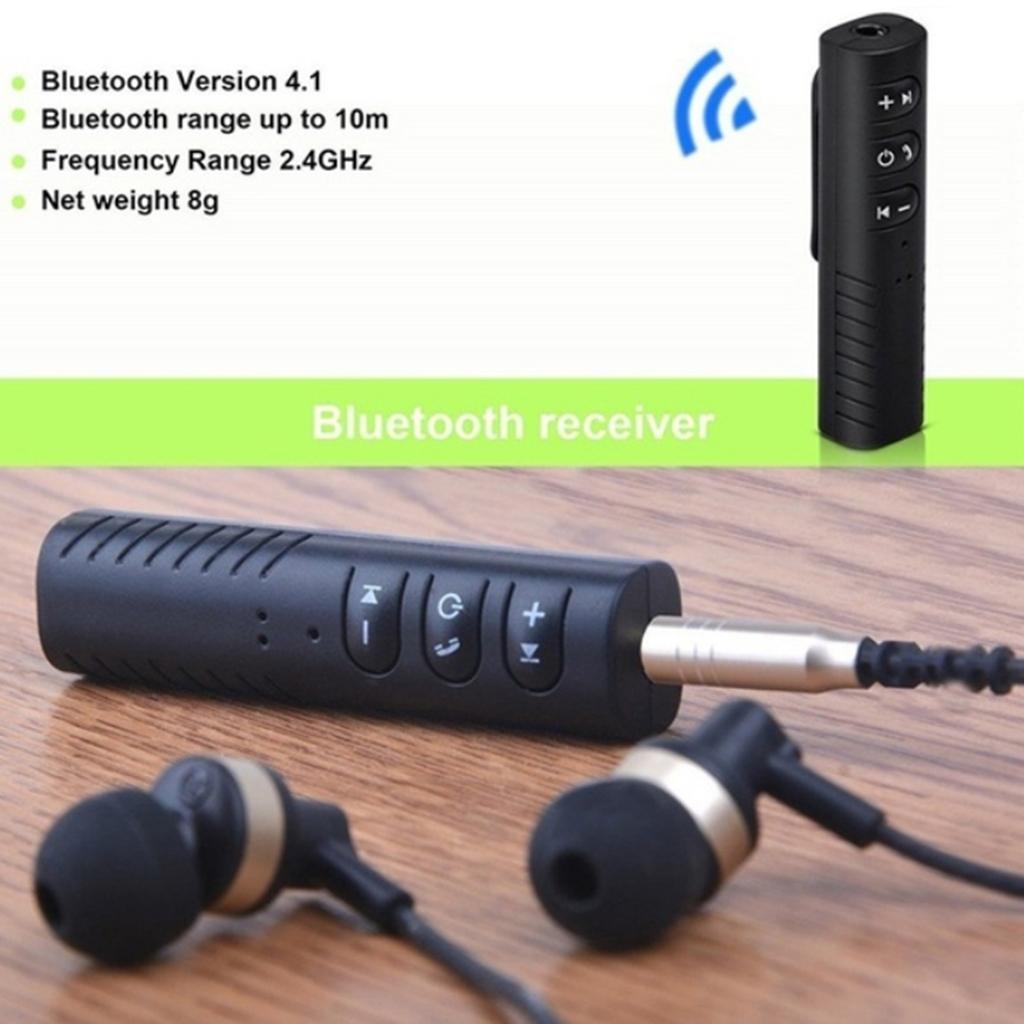 2x Mini Wireless Bluetooth v5.0 Receiver 3.5mm Jack Car AUX Audio Adapter