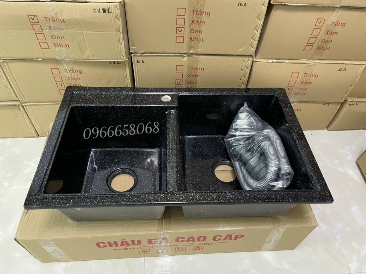 Chậu rửa chén đá nhân tạo 84*50*23
