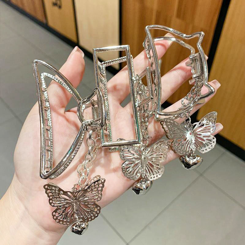 Kẹp Tóc Kim Loại Hình cánh Bướm Trái Tim Nhỏ, Kẹp Tóc Nữ Duyên Dáng KT21