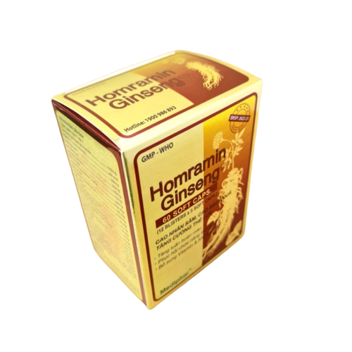 Viên Uống Bồi Bổ Sức Khỏe Homramin Ginseng Nhâm Sâm - Tăng Cường Sức Đề Kháng - Tăng Cường Thể Lực Homtamin Ginseng - Hộp 60 Viên