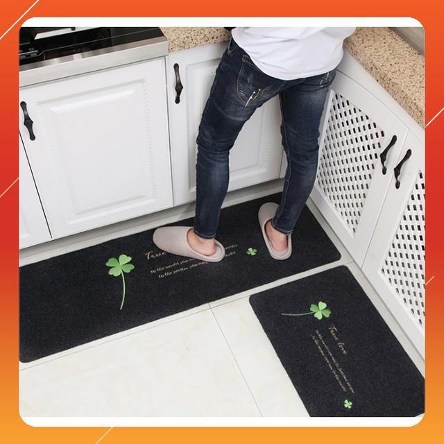 Bộ 2 thảm trang trí nhà Bếp cao cấp phong cách EU