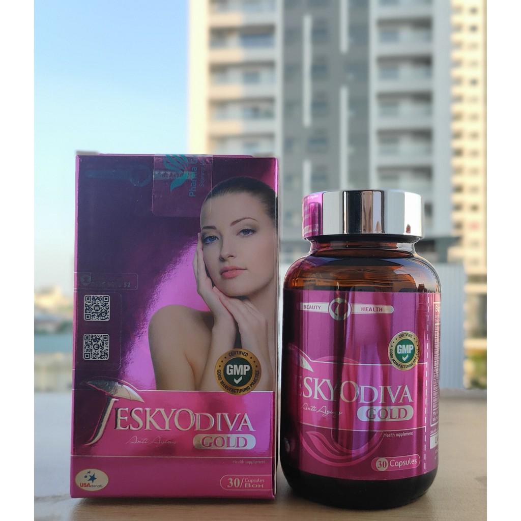 TPBVSK Đẹp da Jeskyo Diva Gold lọ 30 viên Combo 4 tặng 1