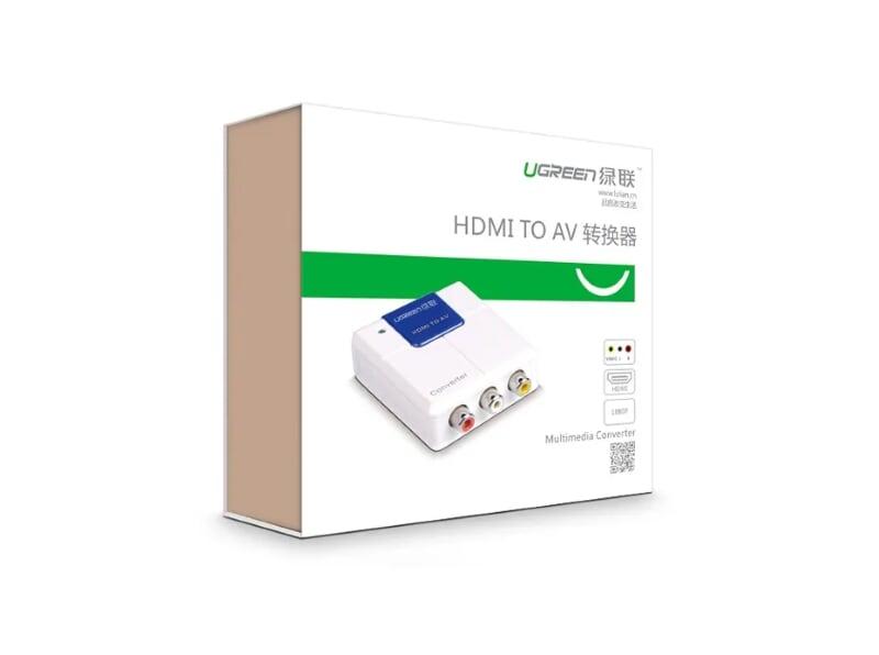 Ugreen UG4022340223TK Màu Trắng Bộ chuyển đổi HDMI sang AV - HÀNG CHÍNH HÃNG