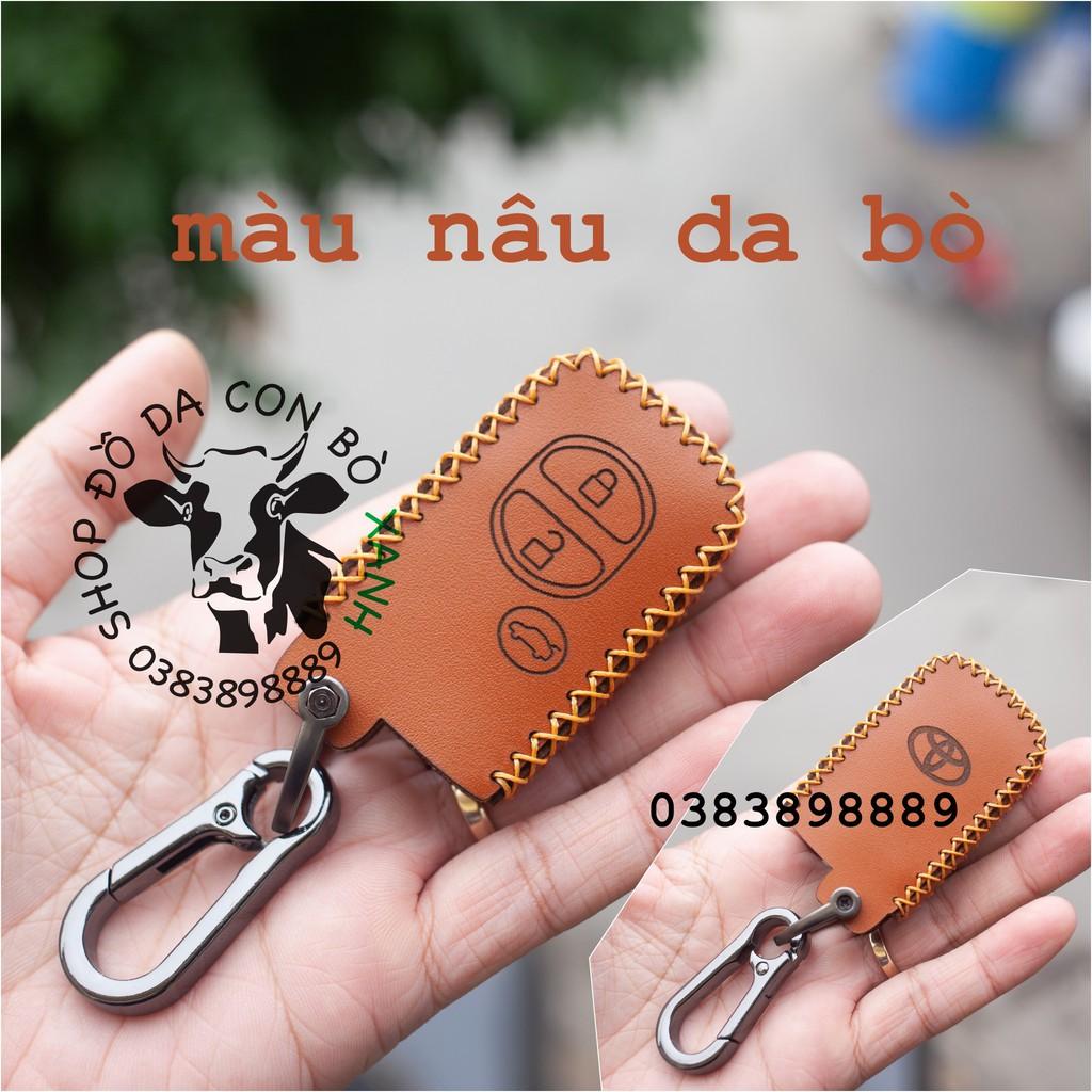 Bao da dành cho chìa khoá Toyota Altis 2.0V, Camry 3.5, Venza, Landcruiser Prado 2010 handmade da thật 002