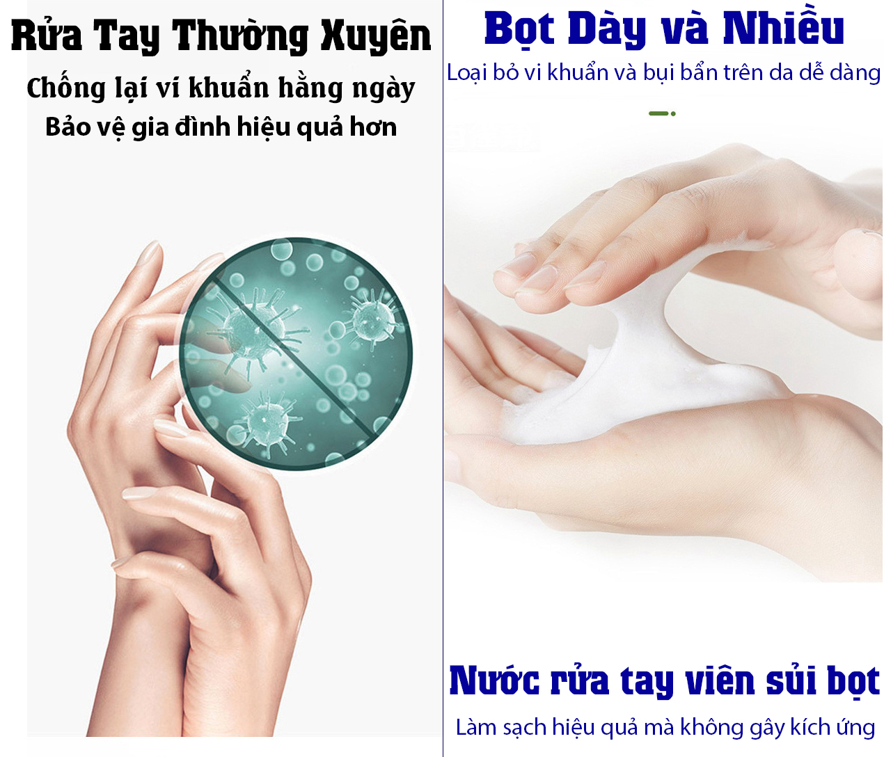 Viên xà phòng tạo bọt khử khuẩn an toàn với da dùng cho máy rửa tay cảm biến tự động , bình xịt