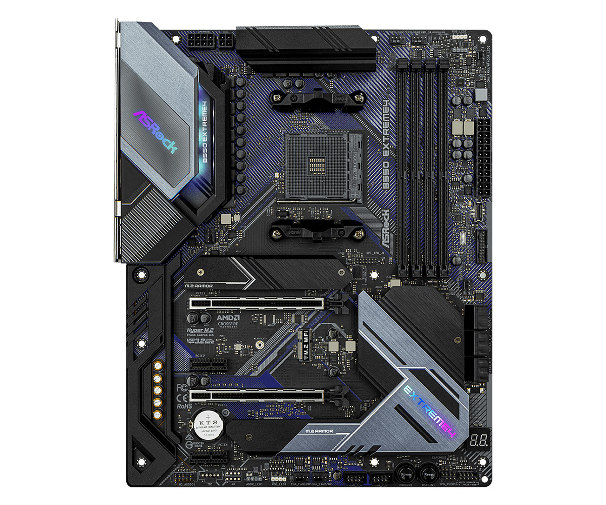 Bo mạch chủ Mainboard ASRock B550 Extreme4 Supports 3rd Gen AMD AM4 Ryzen - Hàng Chính Hãng