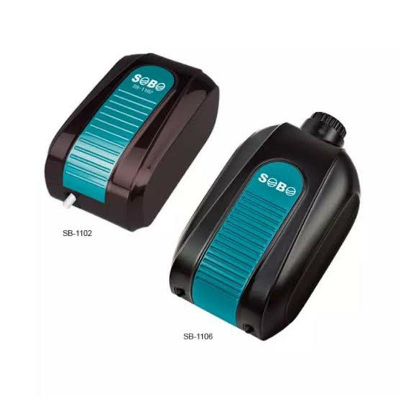 Máy sủi bọt oxi cho bể cá cảnh sobo SB 1106 2 vòi + 2 dây sủi + 2 quả sủi