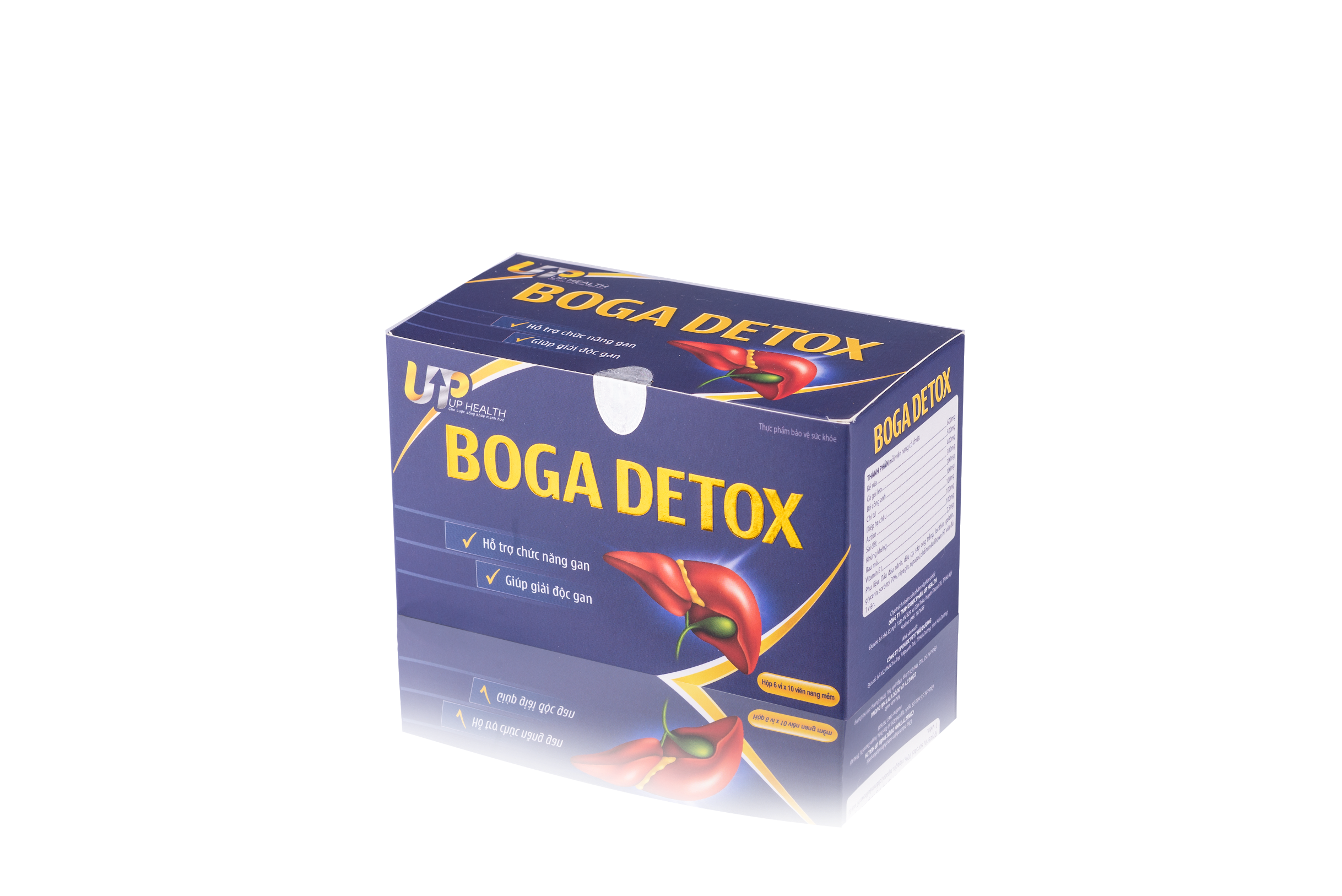 Viên uống thải độc gan BOGA DETOX - Tăng cường chức năng, hỗ trợ giải độc gan, công thức kết hợp 9 loại thảo dược qqu