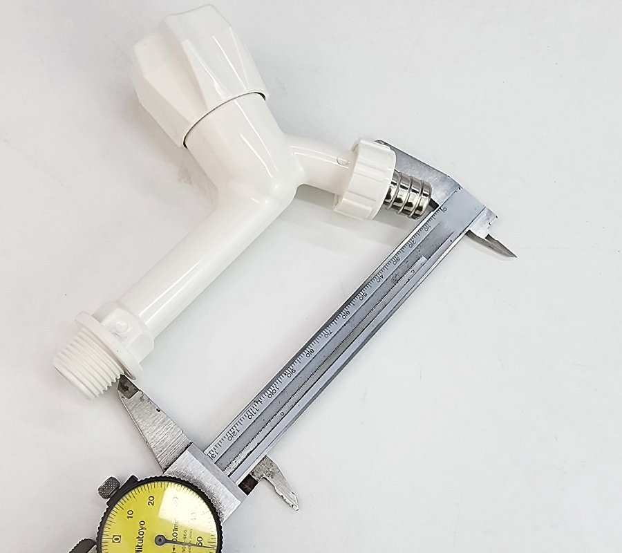 Bộ 3 vòi hồ tay núm tròn nhựa PP trắng, thân dài, ren 21-27mm Eurolife EL-HN06 (Trắng) (3 cái)