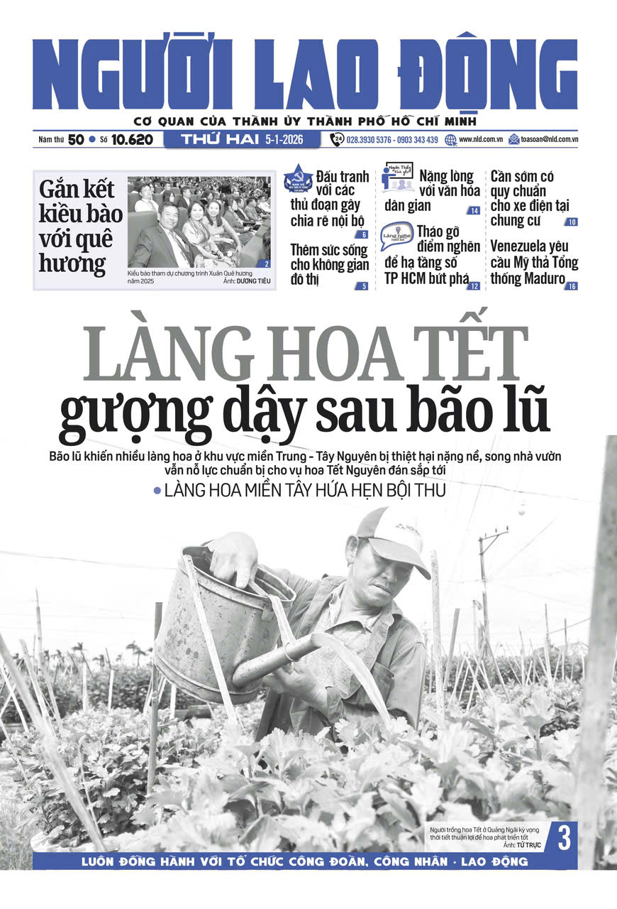 Nhật báo Người Lao Động từ ngày 05-01-2026 đến 11-01-2026