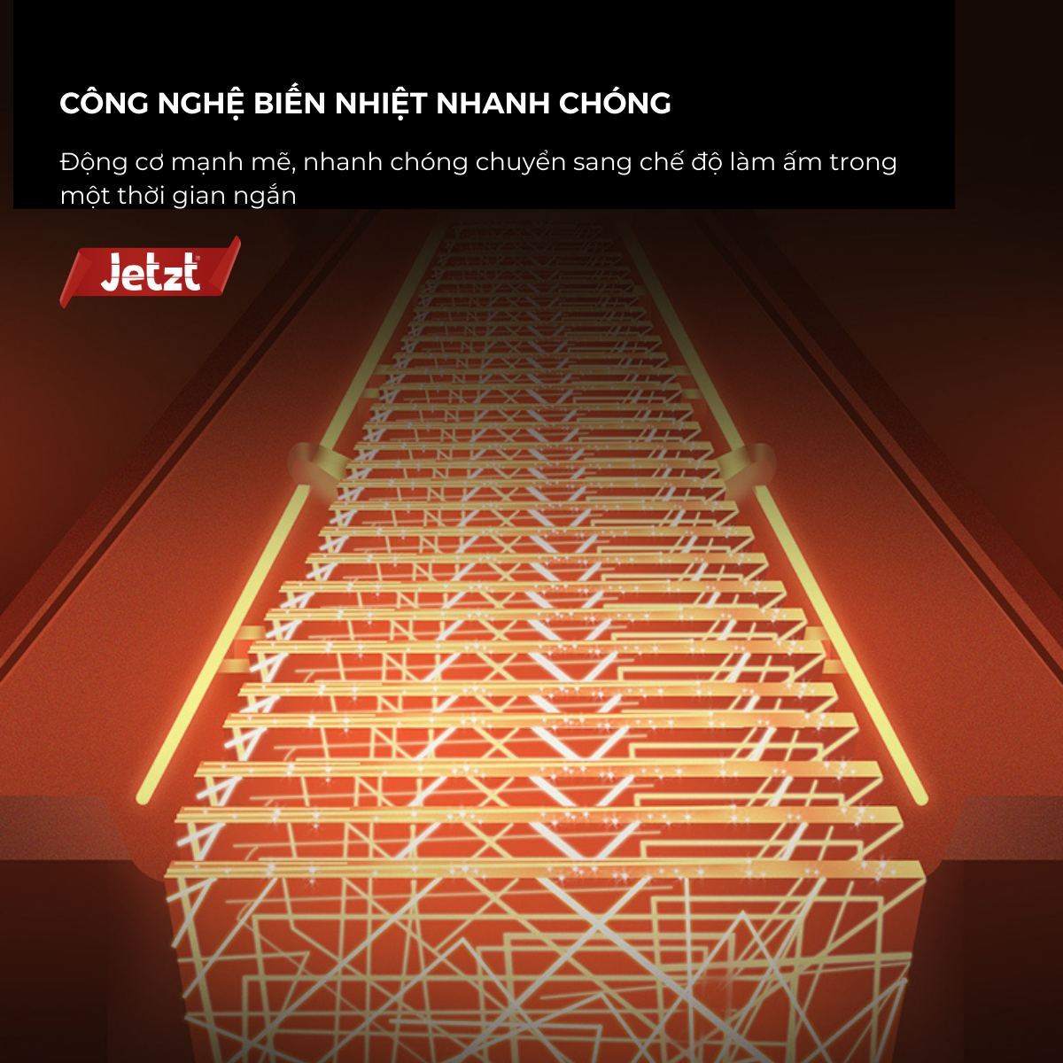 Quạt 2 chiều nóng/lạnh không cánh tích hợp máy lọc không khí Jetzt Q7 PRO , hàng chính hãng