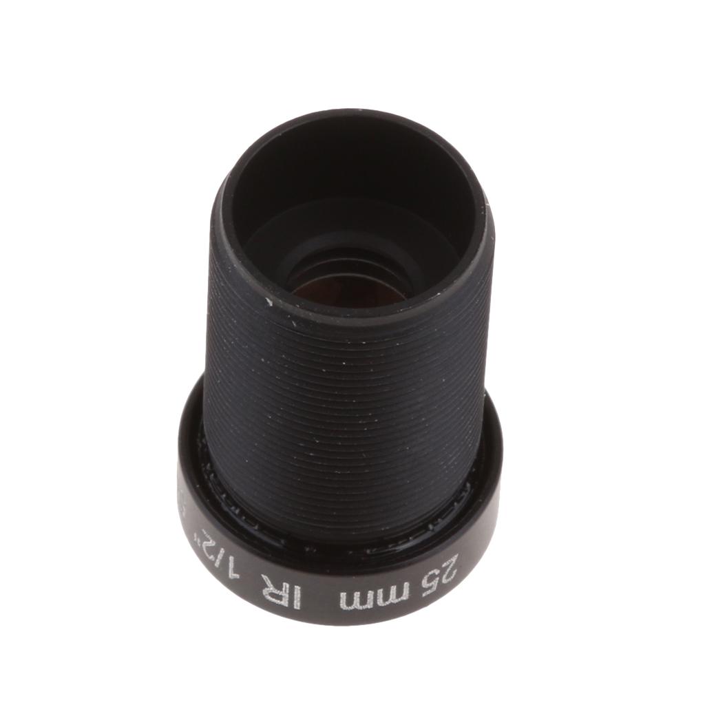 1/2'' HD 5mp 25mm 15 Degree Angle IR Board CCTV Lens M12 for Security IP Camera