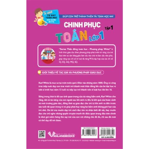 Tủ Sách Tư Duy Toán Học Hàn Quốc - Chinh Phục Toán Lớp 1 Tập 1 - Vanlangbooks