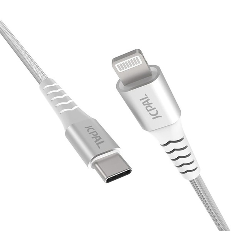 Cáp sạc nhanh USB-C to Lightning JCPAL Flexlink - hàng chính hãng