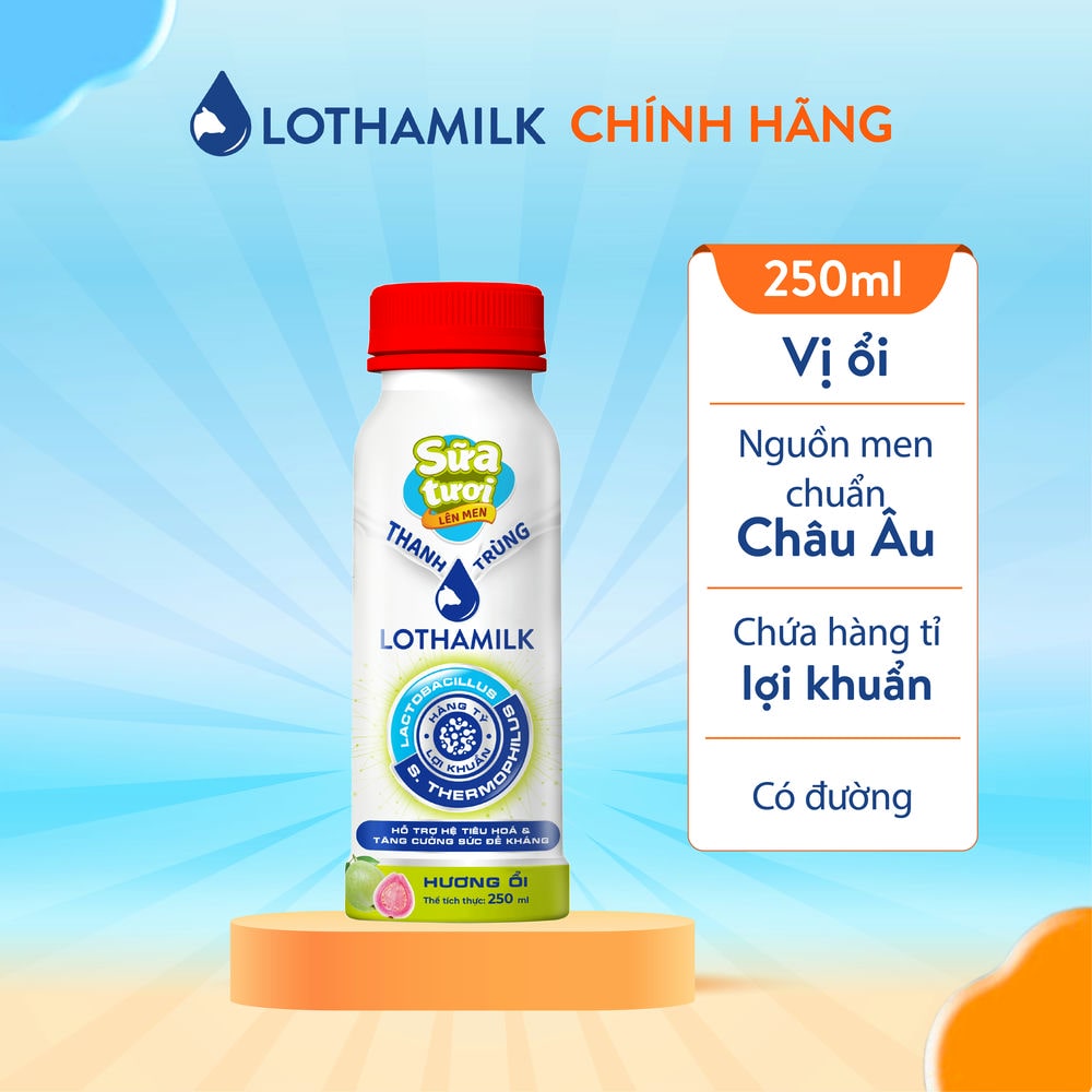 [KM] Sữa tươi lên men Lothamilk chai 250ml