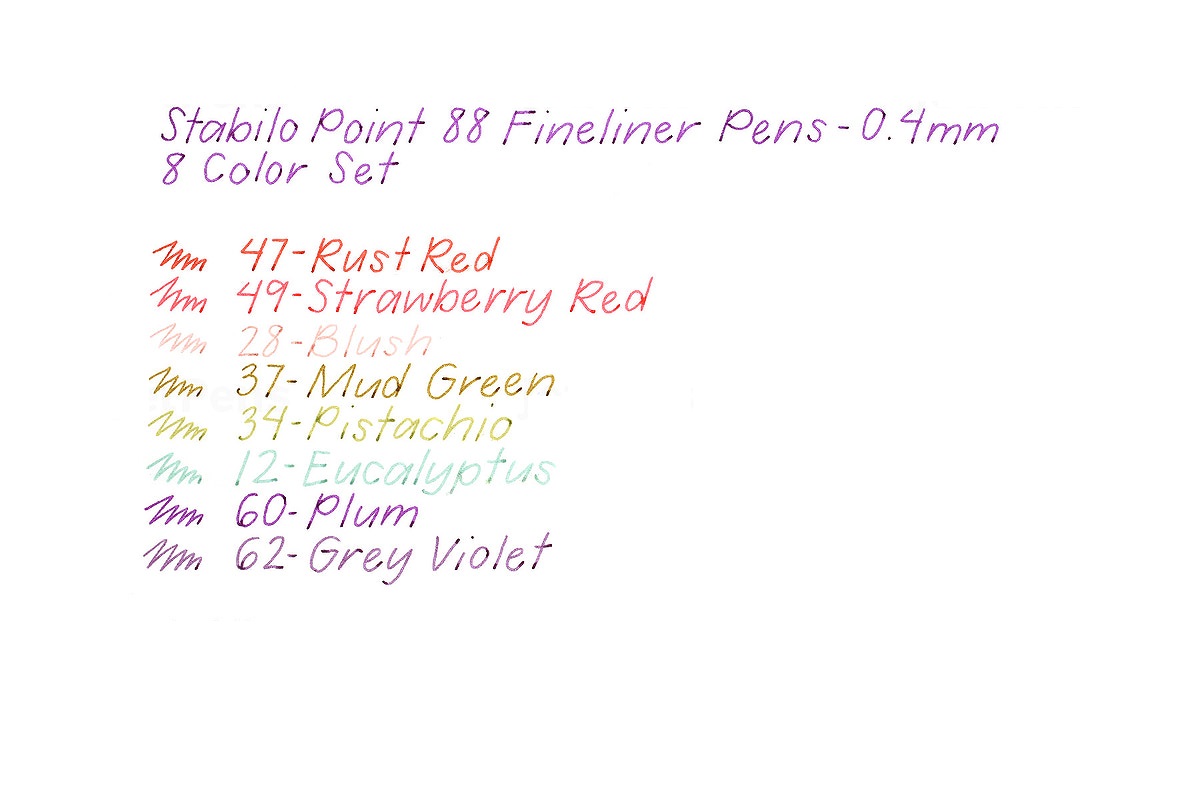 Bút kim màu Stabilo Point 88 Fineliner Makers Pen - 0.4mm - Màu hồng đào pastel (Blush - 28)