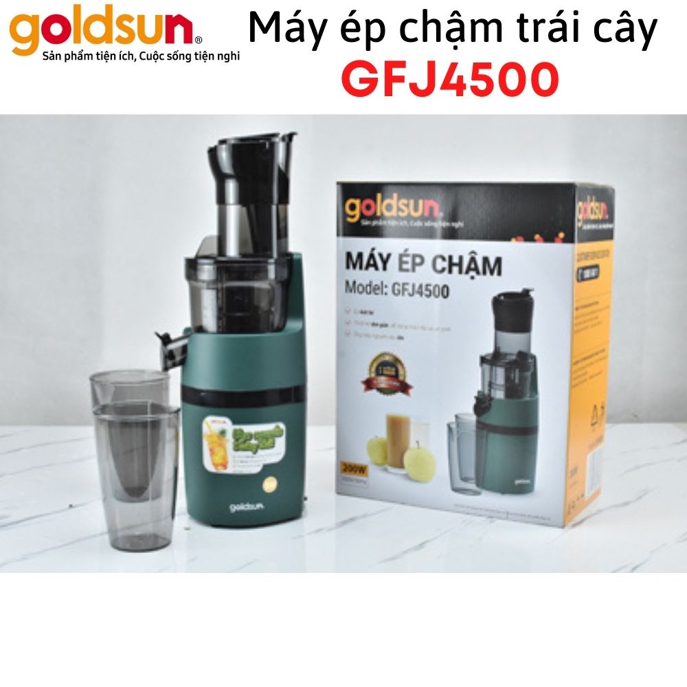 Máy Ép Chậm Trái Cây Goldsun GFJ4500 Nguyên Quả Kiệt Bã Lên Đến 98% Công Suất 200W - Hàng chính hãng