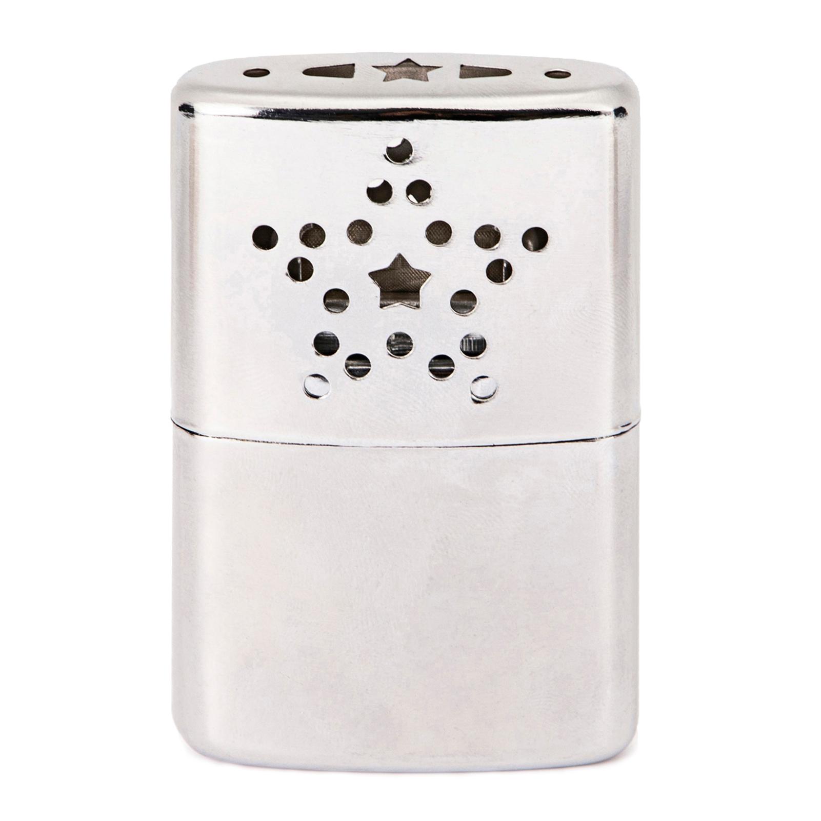 Outdoor Portable Metal Hand Warmer with Pouch for Fishing Camping Hiking