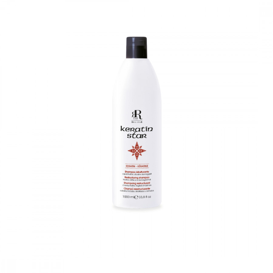 Dầu gội Ý  phục hồi tóc hư tổn Rrline Keratin Star Shampoo 1000ml