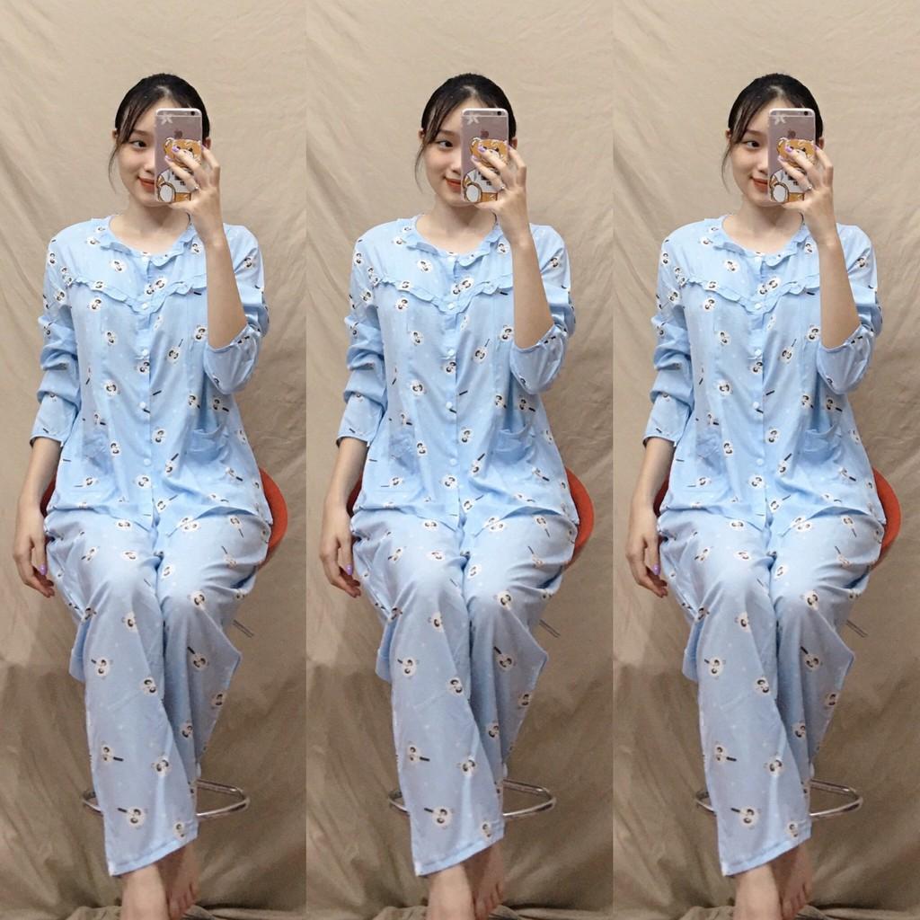 Bộ Đồ Bầu Kết Hợp Sau Sinh Lanh Mặc Nhà